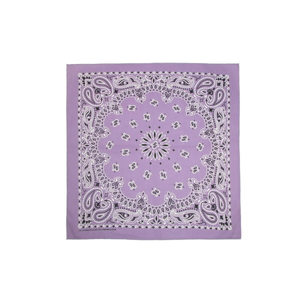 CTM Cotton Neon Paisley Bandanas